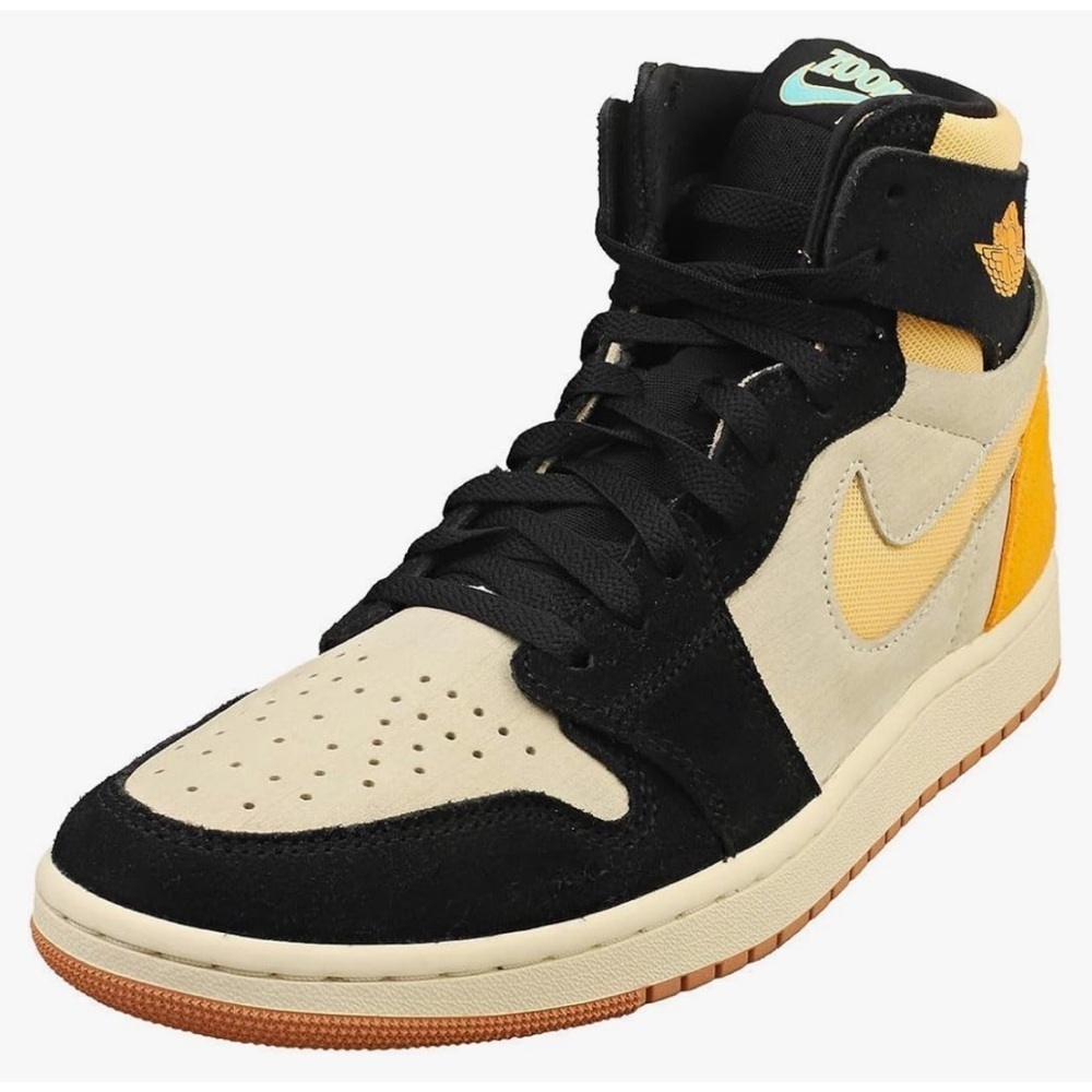 Nike Jordan Men's Air 1 Zoom CMFT 2 Muslin/Celestial Gold Black (DV1307 100) 7